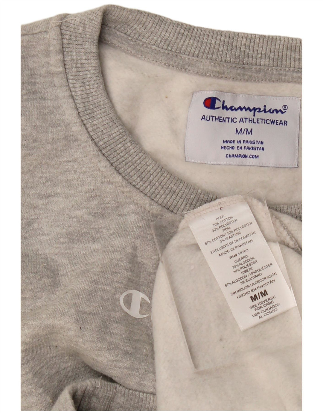 Champion Sudadera Jumper Gris Medio Algodón