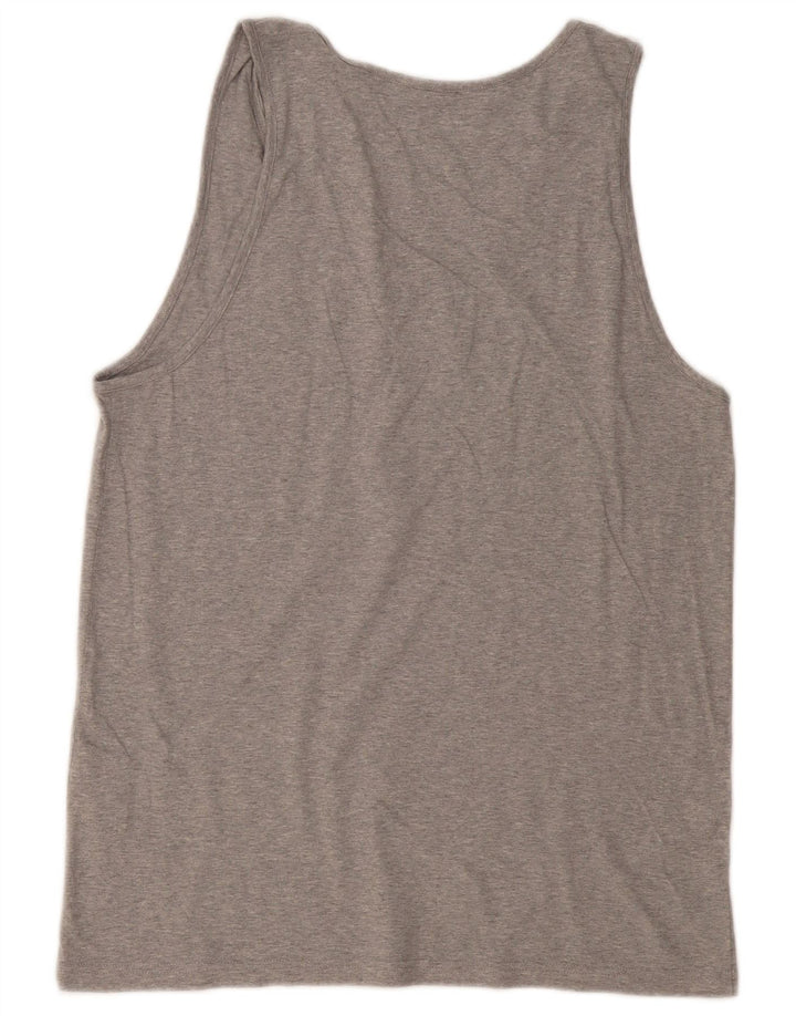 Levi's Camiseta sin mangas estándar para hombre de algodón moteado en gris medio