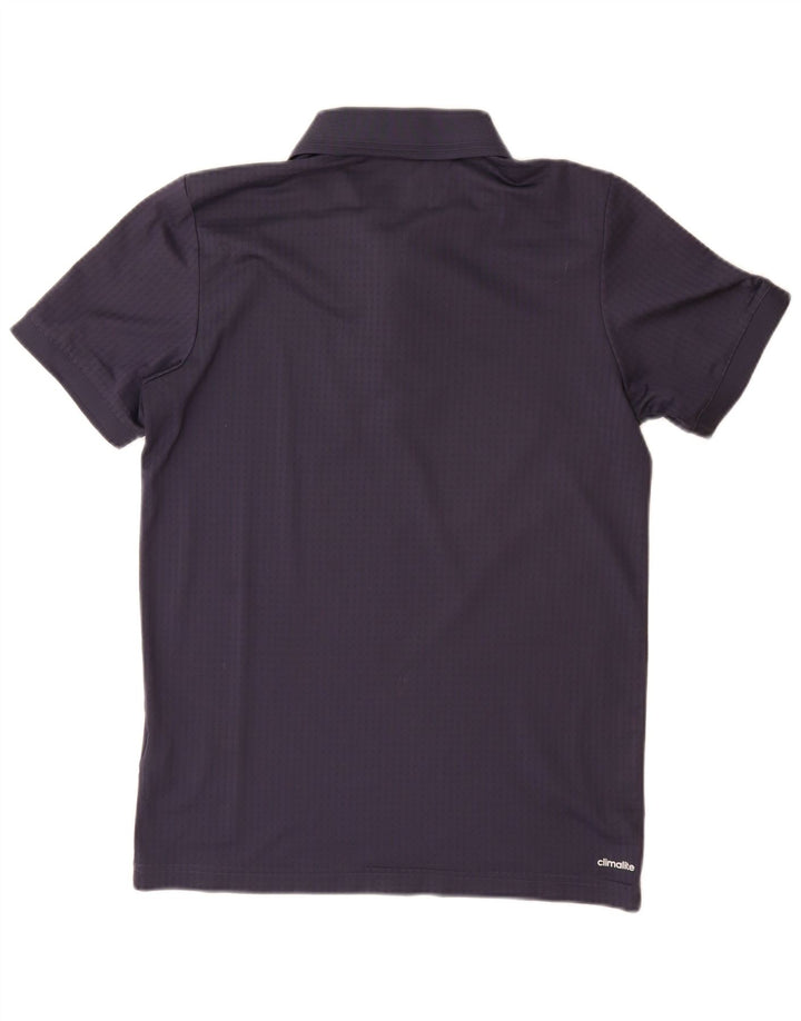 Adidas Mens Climalite Polo Camisa Pequeña Azul Marino Poliéster
