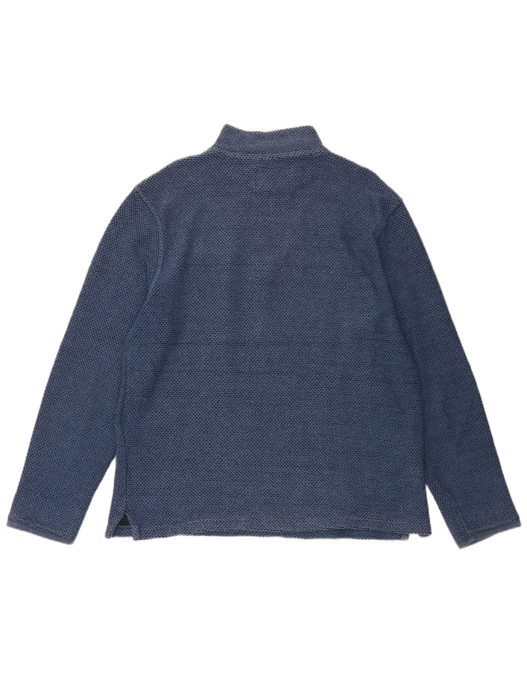 Weird Fish - Sudadera con cuello y cremallera para hombre, color azul medio, algodón