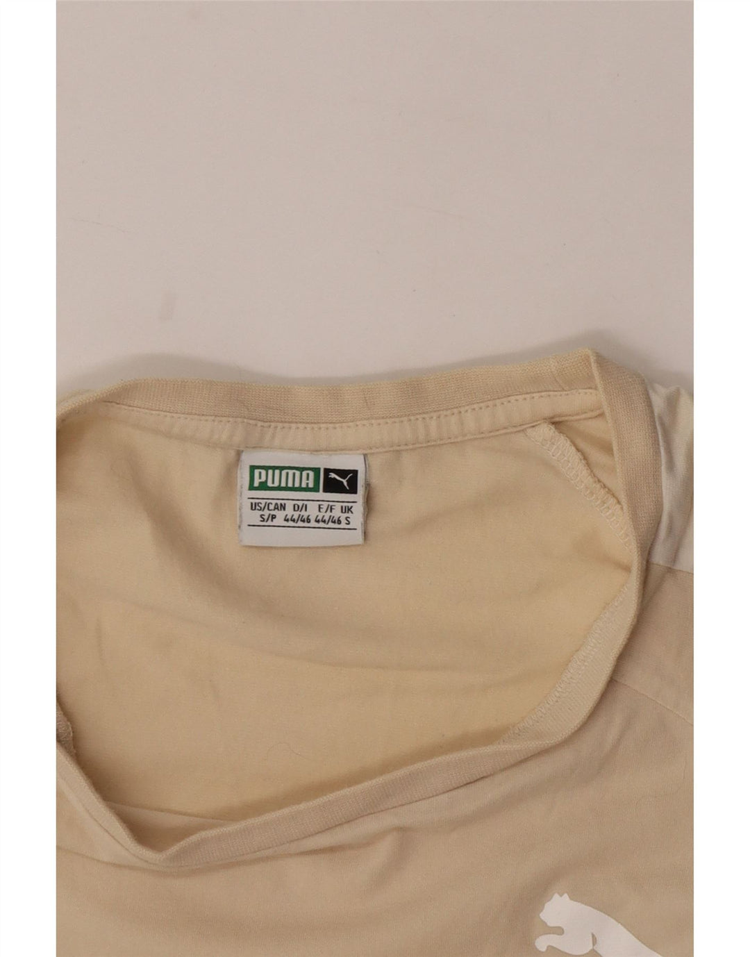 Camiseta Puma Top Small Beige Colorblock para hombre