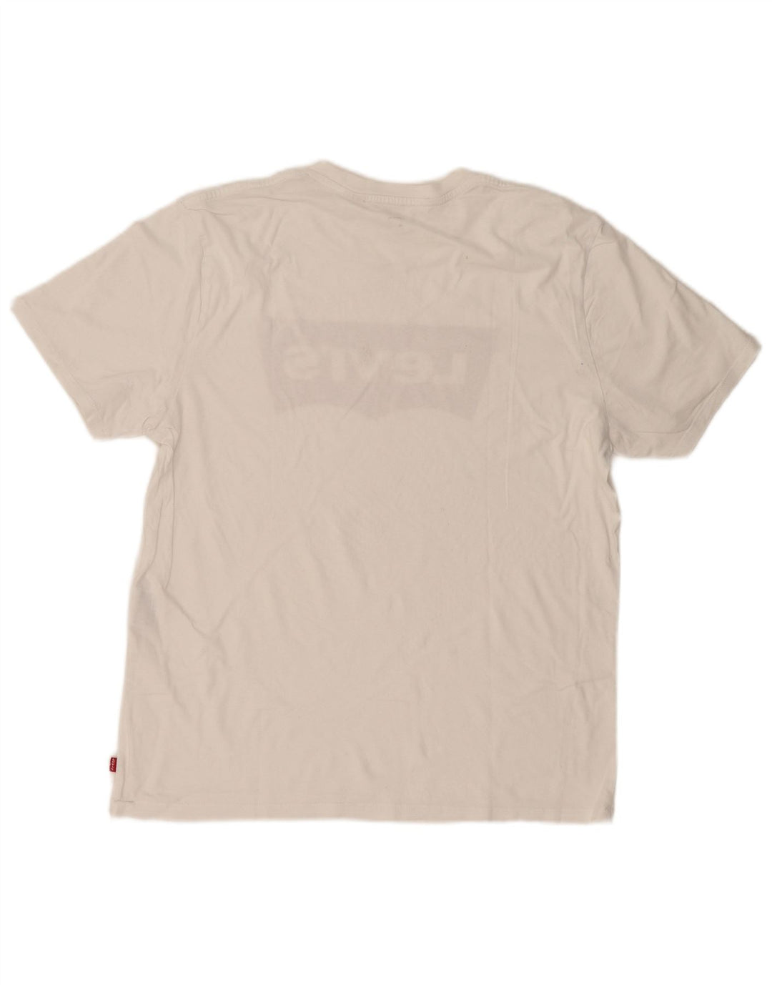 Levi's Hombre Camiseta Gráfica Top XL Blanco