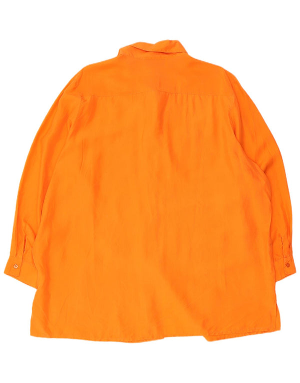 HELLINE Blusa Mujer ES 22/24 3XL Naranja Seda