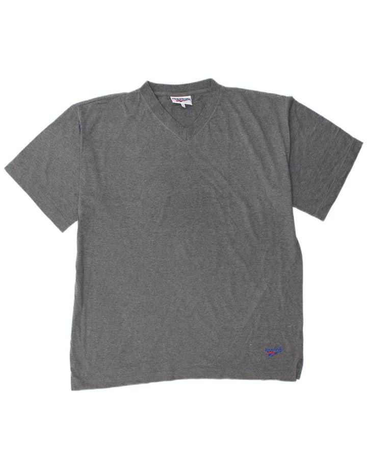 REEBOK Camiseta Hombre Top Grande Gris Algodón