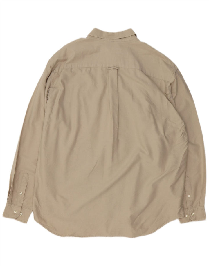 EDDIE BAUER Camisa Hombre XL Algodón Beige
