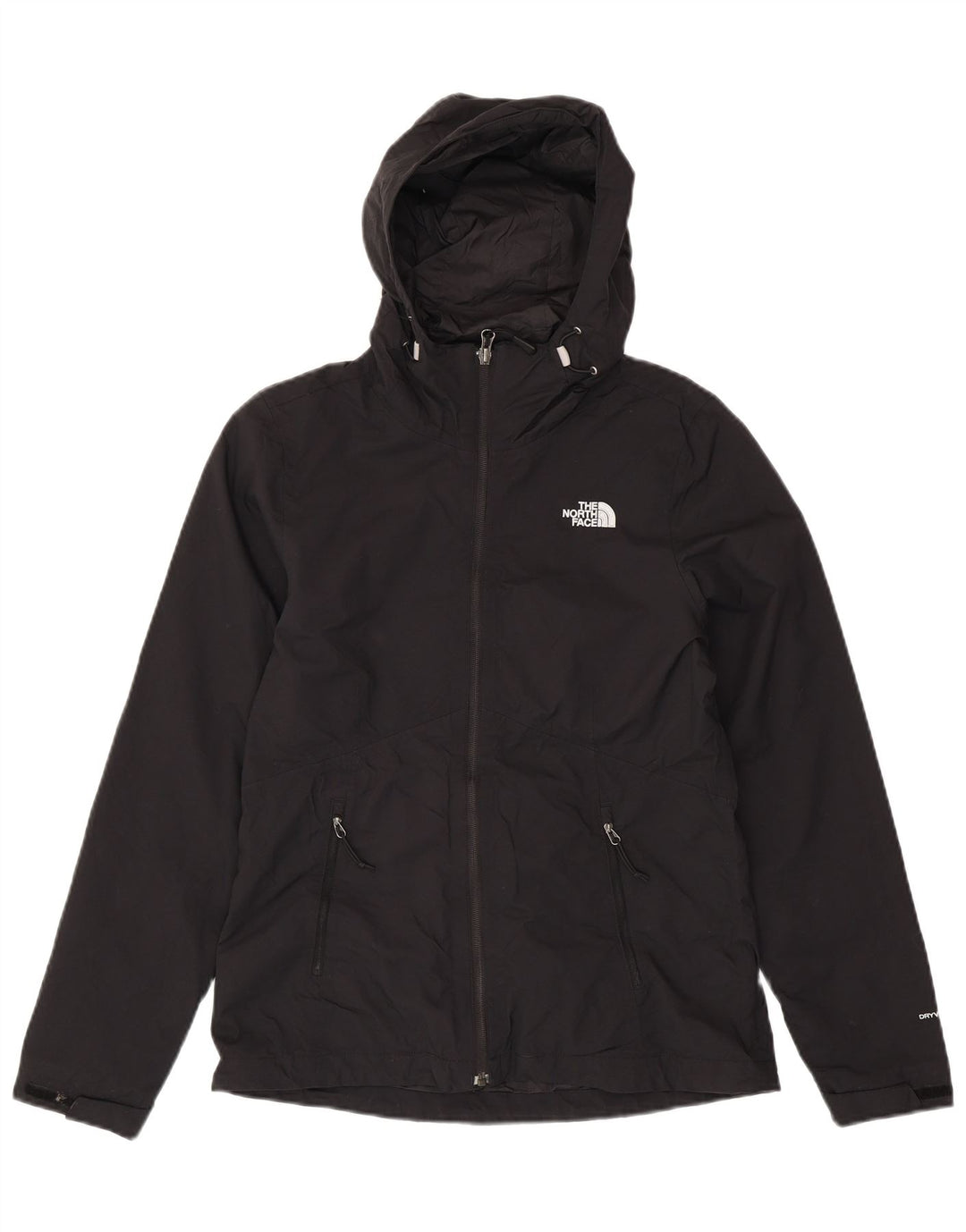 THE NORTH FACE Chaqueta impermeable con capucha para mujer UK 10 Small Poliéster negro