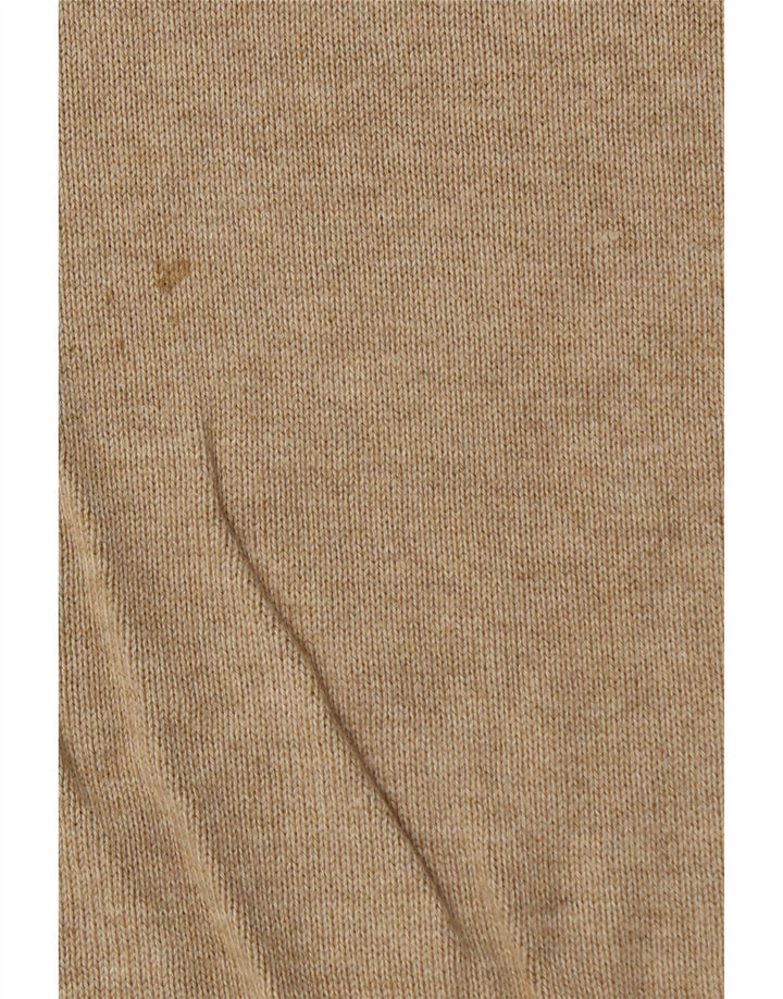 Marks & Spencer Jersey Regular Fit con Cuello en V para Hombre Algodón Beige Grande