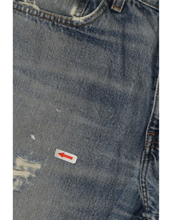 Levi's Mens 751 pantalones cortos de mezclilla desgastados W34 azul grande