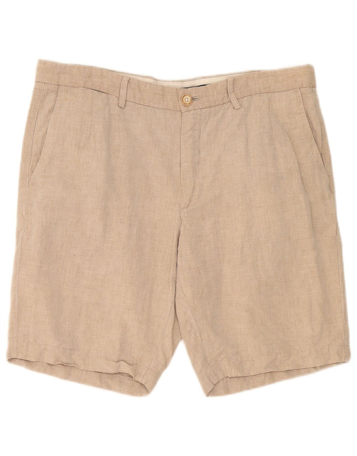 Massimo Dutti Pantalones cortos chinos para hombre EU 44 Large W34 Beige