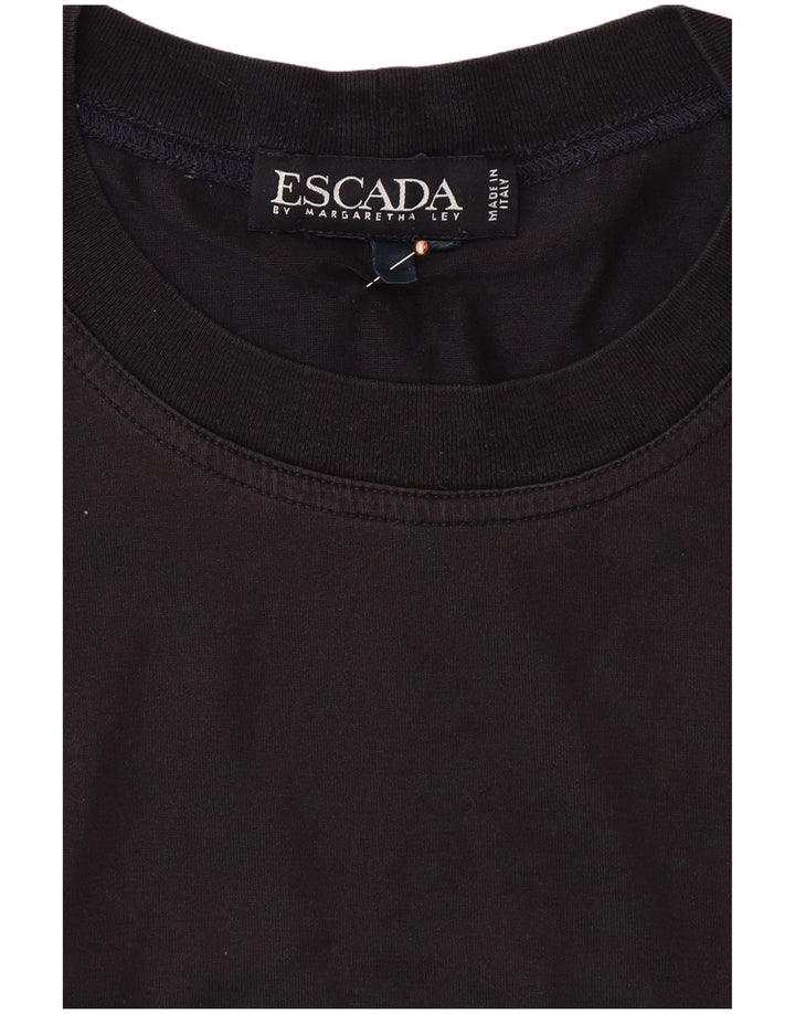 ESCADA Camiseta Hombre Top Grande Azul Marino Algodón