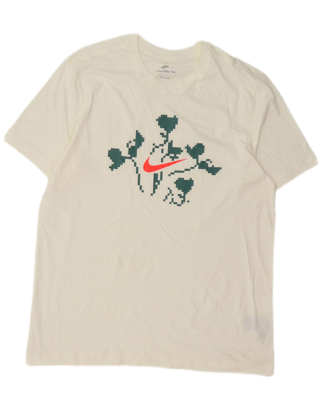 Nike - Camiseta gráfica para hombre, talla grande, algodón blanco