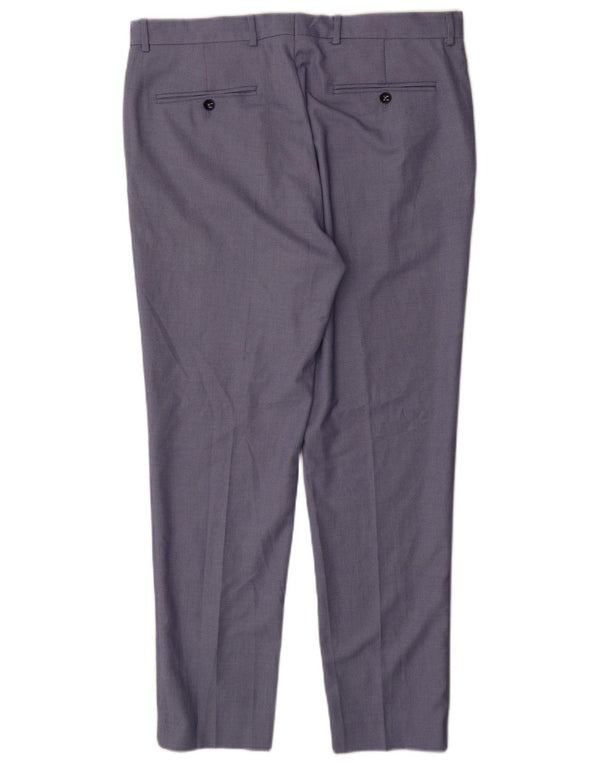 Zara Mens Slim Chino Pantalones EU 44 Large W34 L30 Azul