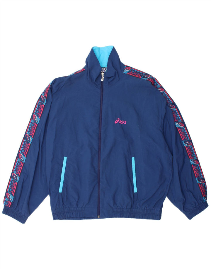 Oasis Hombre Chaqueta De Chándal Con Gráfico IT 50 Medium Blue Polyamide