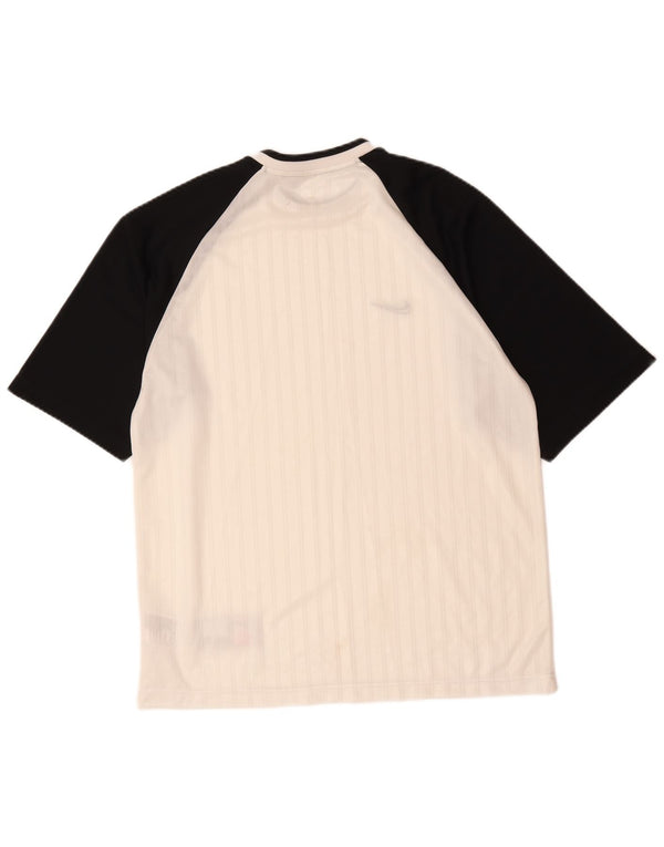 Camiseta Nike Hombre Top Medium Blanco Colorblock Poliéster