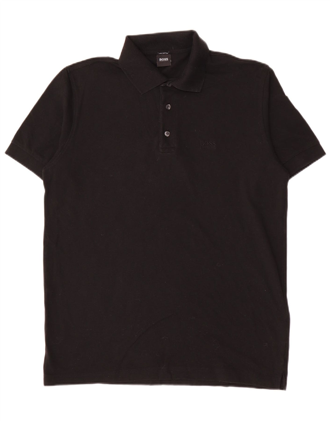 Polo Hugo Boss Hombre Algodón Negro Medio