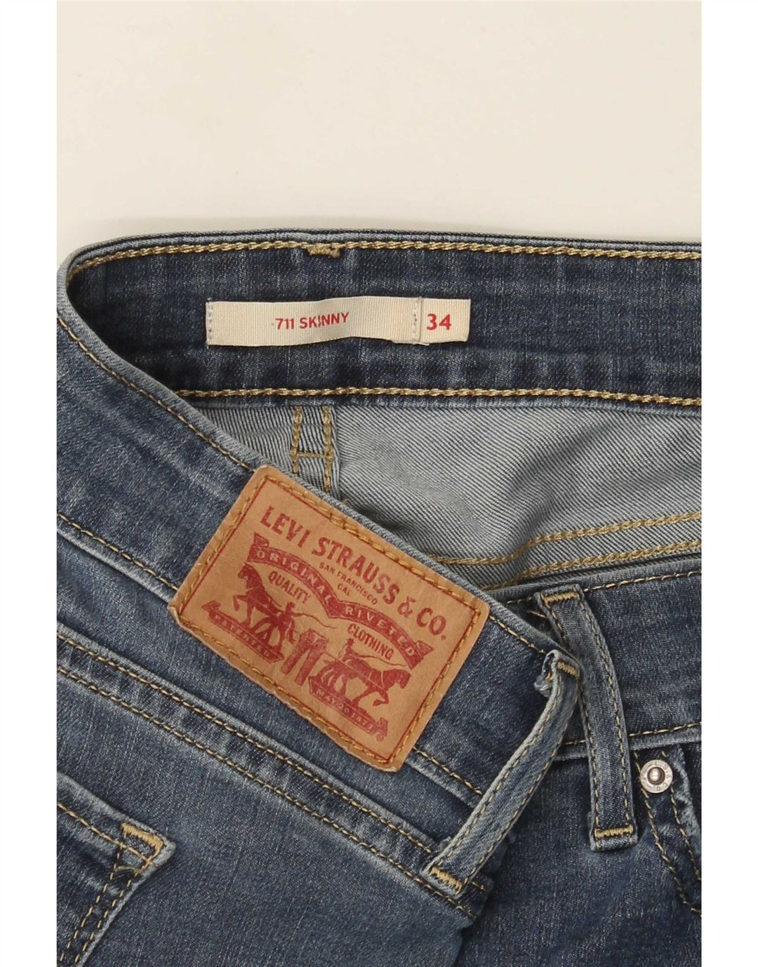 Vaqueros Levi's Mujer 711 Skinny W34 L30 Azul