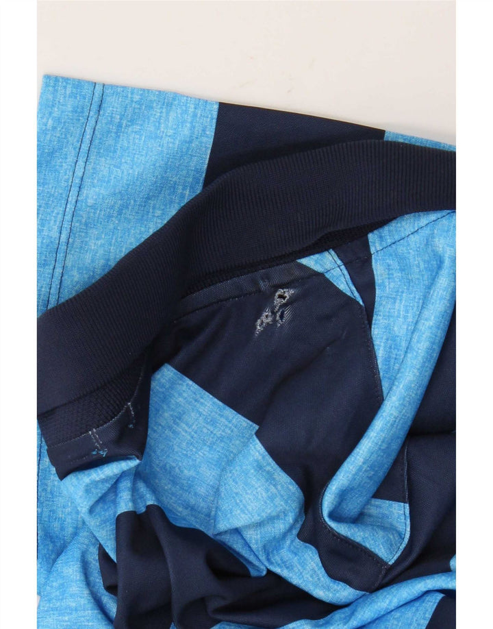 Nike Polo Dri Fit estándar para hombre, poliéster a rayas azules pequeñas