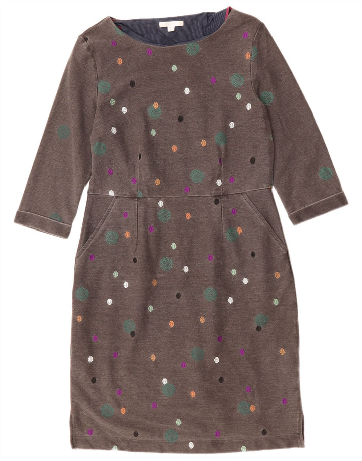 WHITE STUFF Vestido tubo de manga 3/4 para mujer UK 42 Gris medio manchado