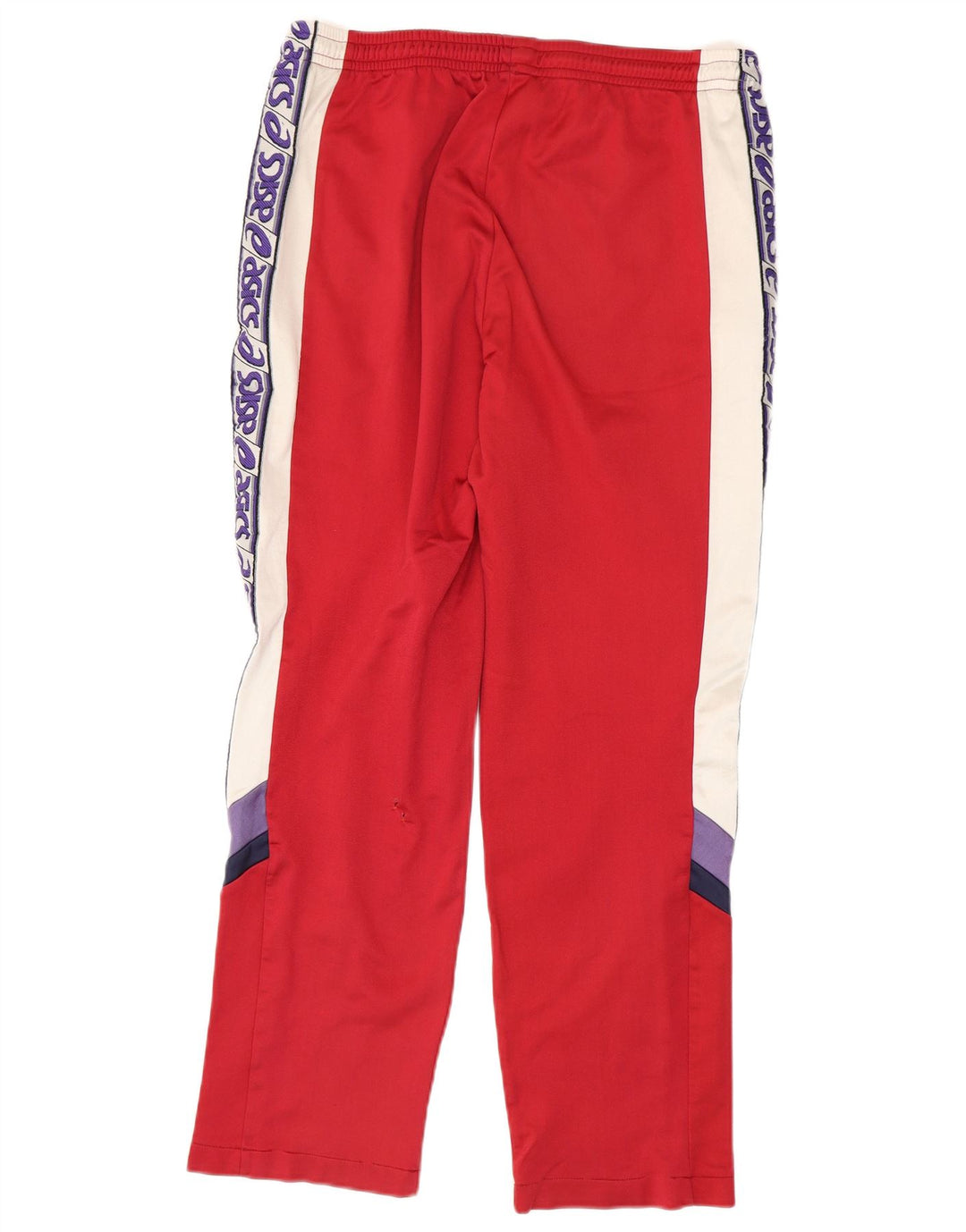 Asics Hombre Pantalones De Chándal Gráfico IT 52 Large Rojo Colorblock Poliamida