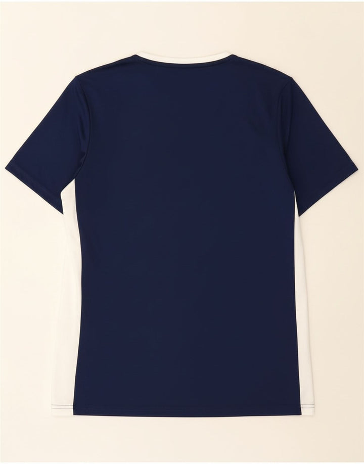 Adidas Hombre Aeroready Camiseta Superior Medio Azul Marino Colorblock Poliéster