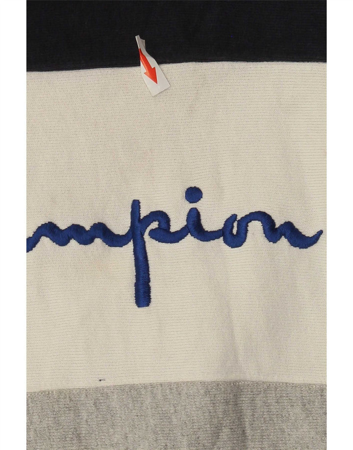 Champion Sudadera Gráfica para Mujer Jersey UK 44 Gris Medio Colorblock