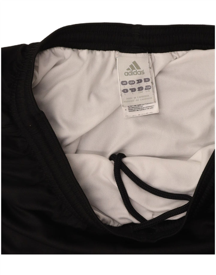 ADIDAS Pantalones cortos deportivos para hombre Grande Poliéster negro