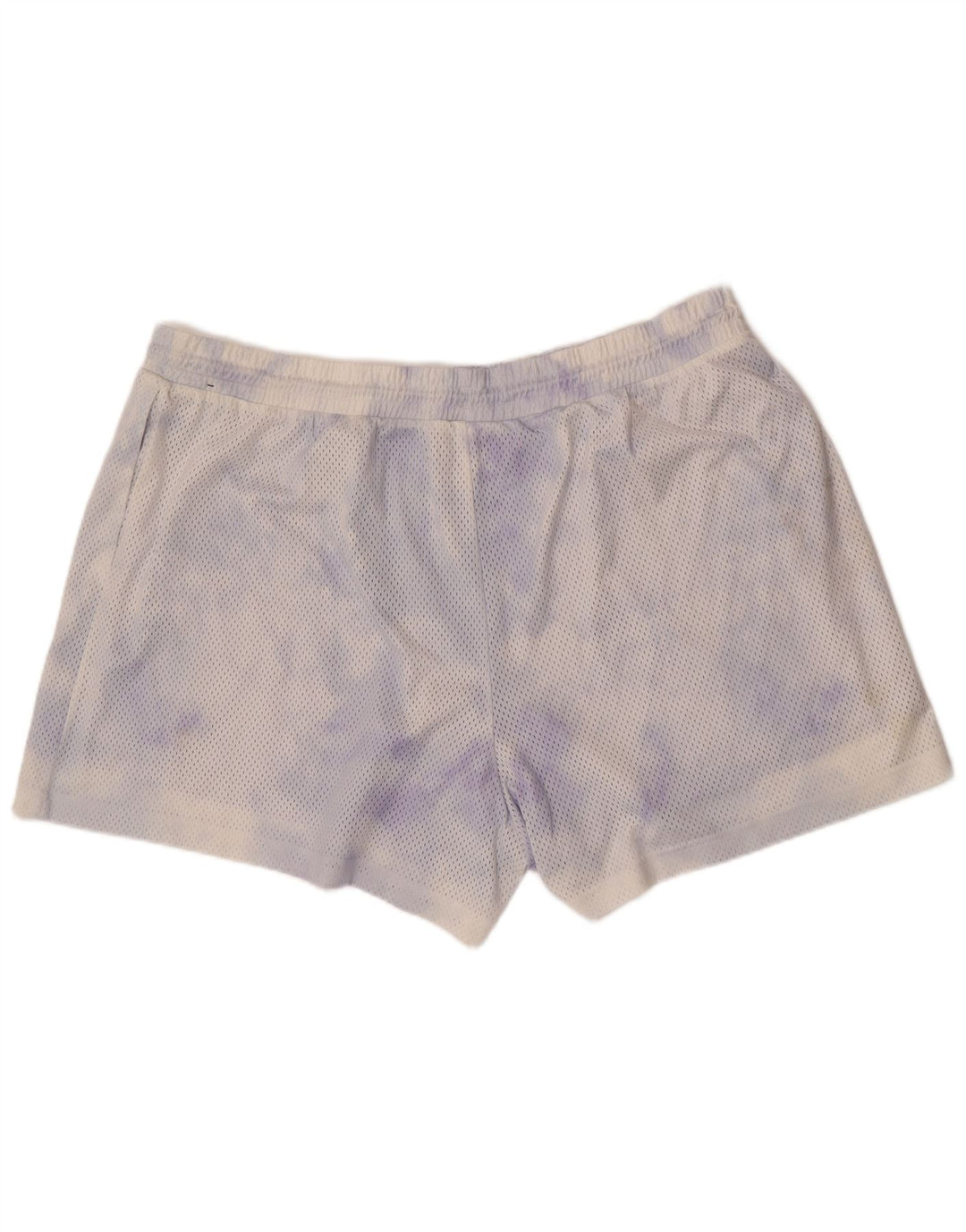 Nike Pantalones cortos deportivos para mujer UK 20 2XL Blanco Tie Dye Poliéster