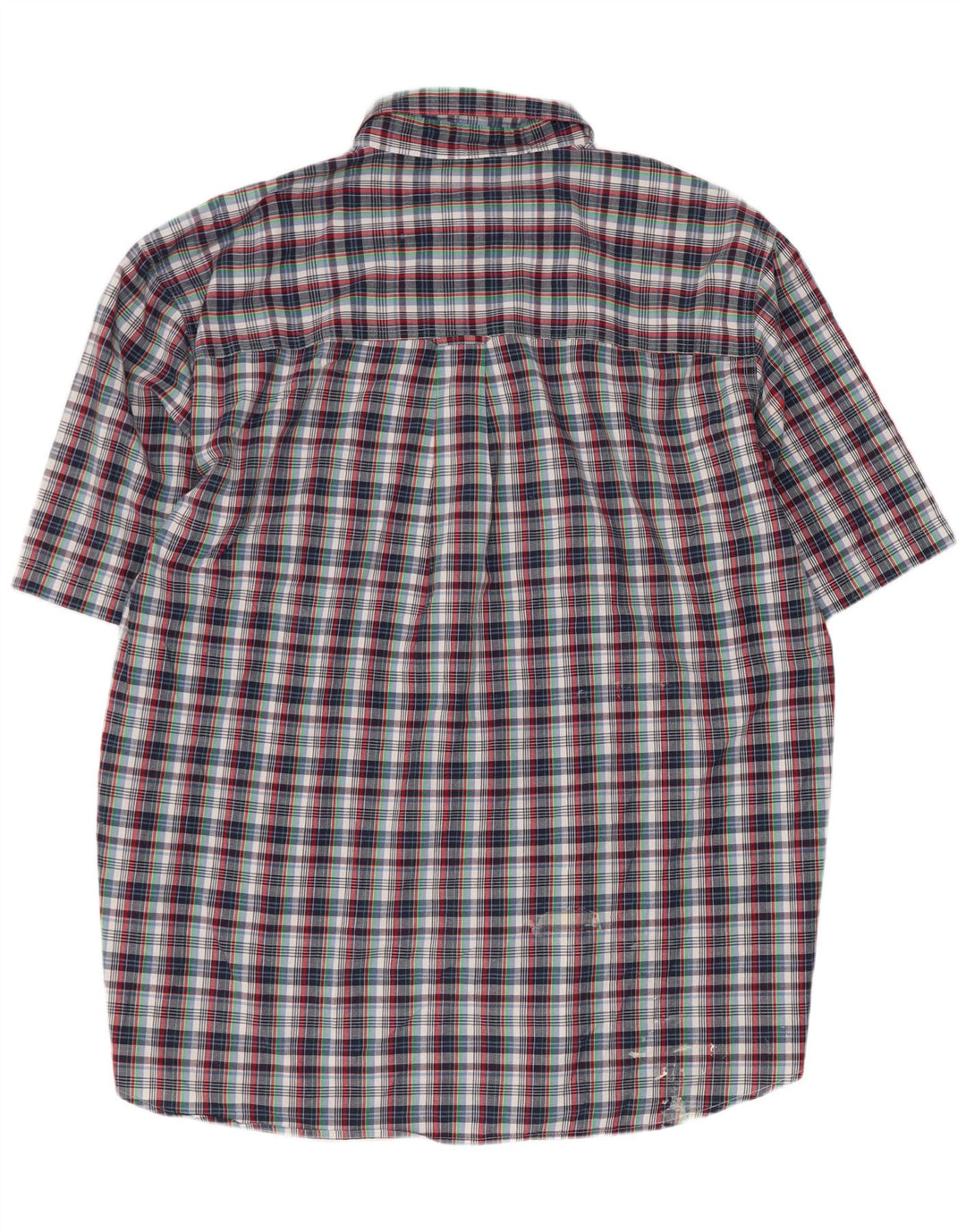 Chaps Camisa de manga corta para hombre de fácil cuidado 2XL Algodón a cuadros multicolor