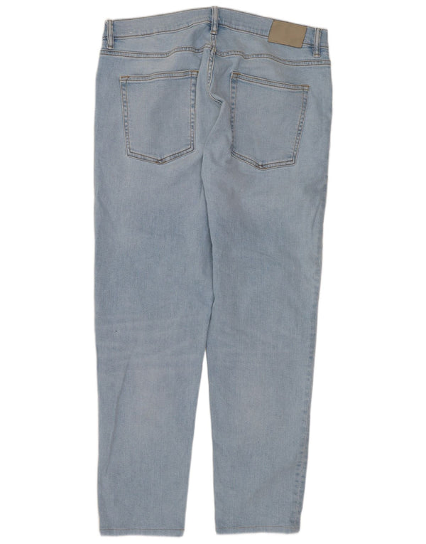 Zara Hombre Jeans Tapered W36 L29 Algodón Azul