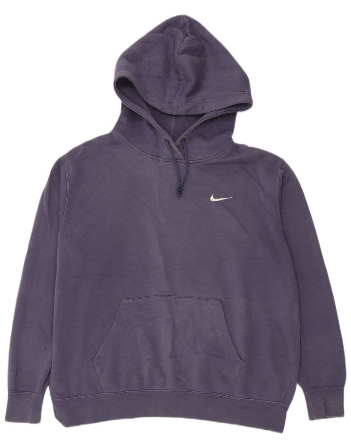 Nike - Sudadera con capucha para hombre, talla grande, algodón azul marino
