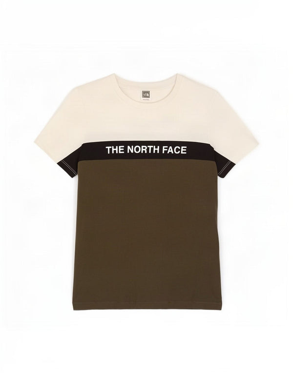 The North Face Camiseta gráfica para niños 11-12 años Large Caqui Colorblock