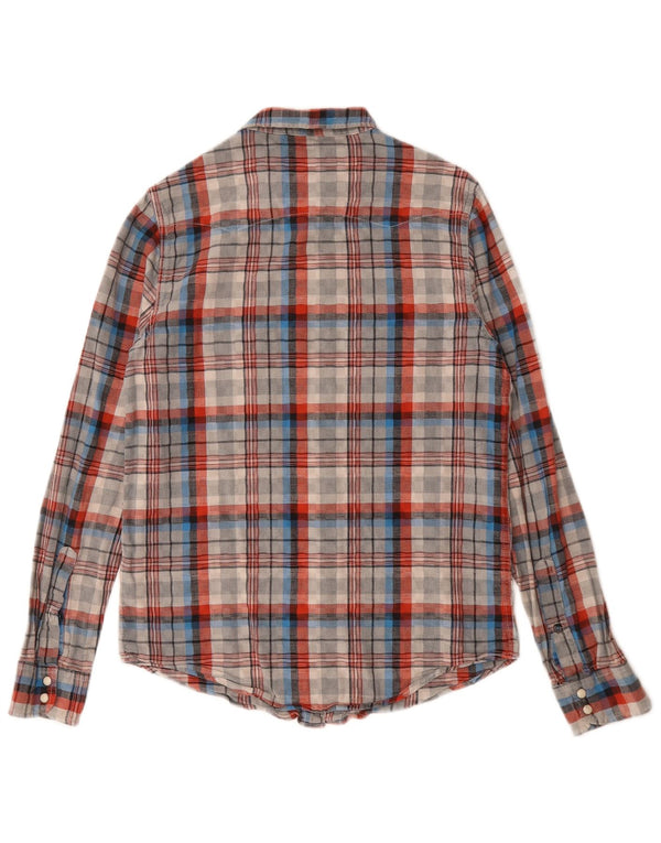 Camisa De Franela Regular Fit De Algodón Con Cuadros Multicolores Pequeños Lee Hombre