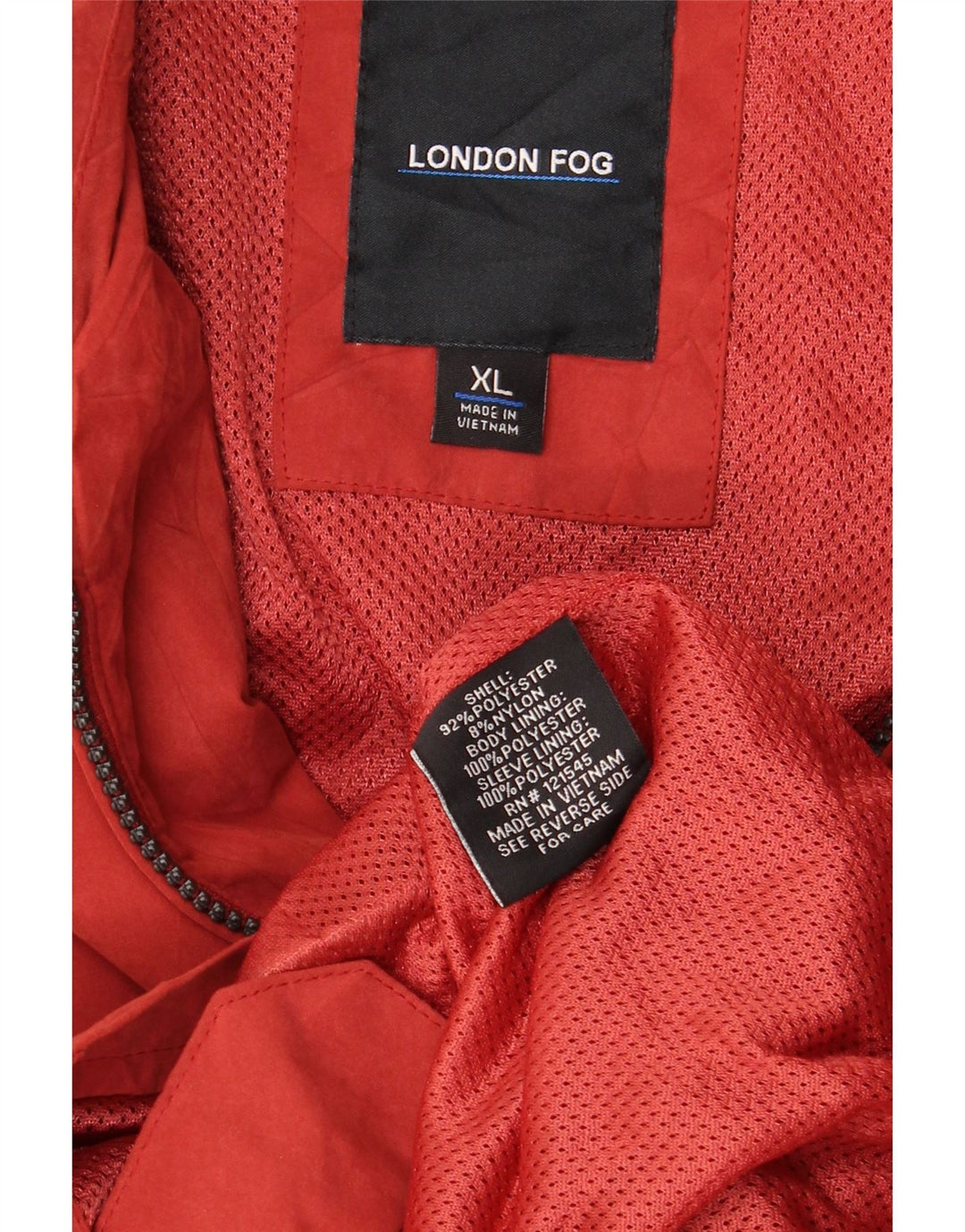 LONDON FOG Chaqueta Bomber para Hombre UK 42 XL Poliéster Rojo