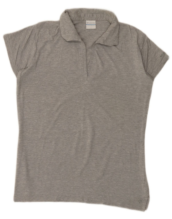 COLUMBIA Polo para mujer UK 44 Grande Gris