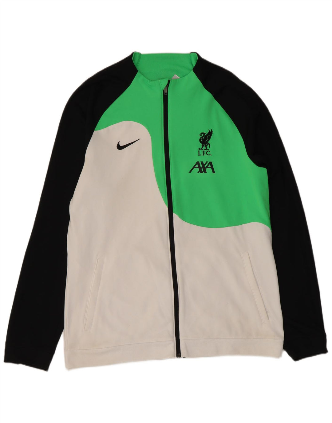 NIKE Liverpool - Chaqueta de chándal ajustada para hombre, talla grande, color blanco