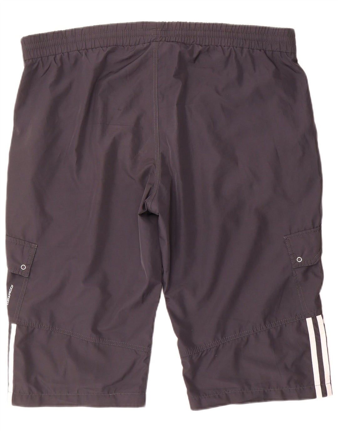 Adidas Pantalones cortos deportivos para mujer UK 22 2XL Gris Poliéster