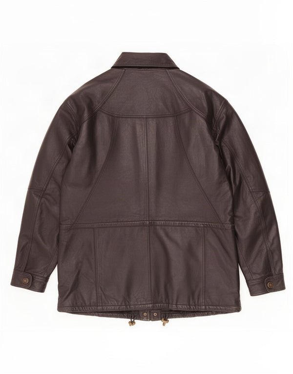 CLASSIC Chaqueta de cuero para hombre UK 40 Large Black