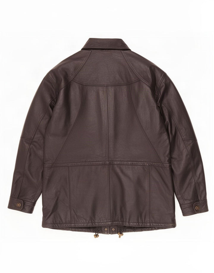 CLASSIC Chaqueta de cuero para hombre UK 40 Large Black