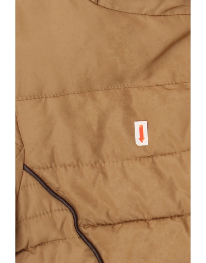 Zara Mujer Chaqueta Acolchada UK 46 Grande Poliéster Marrón