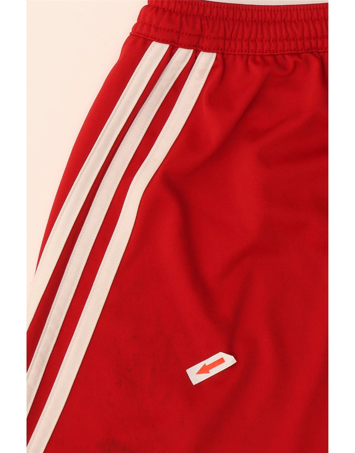 Adidas Mens Climalite Sport Shorts Pequeño Rojo Colorblock Poliéster