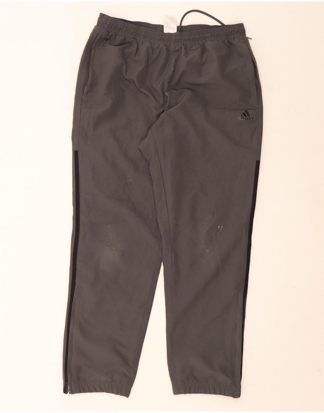 Adidas Hombre Pantalones De Chándal Joggers Grande Gris Poliéster
