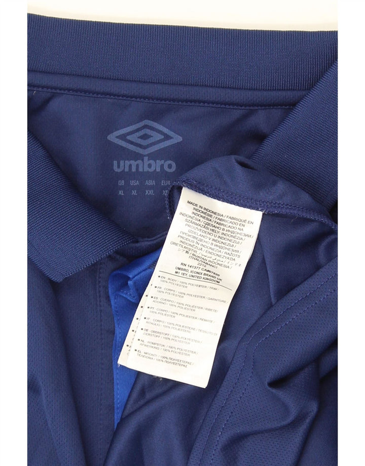 Polo Umbro Hombre XL Azul Marino Poliéster