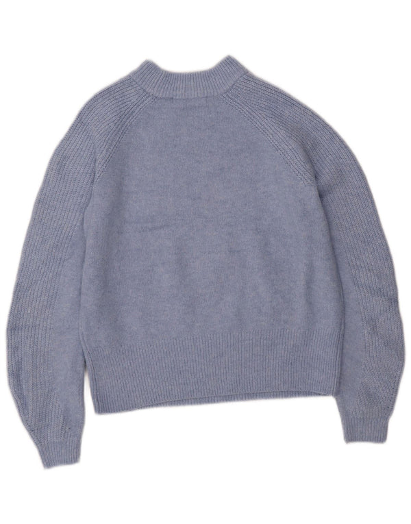Marks & Spencer Jersey extragrande con cuello de tortuga para mujer UK 6 XS Azul