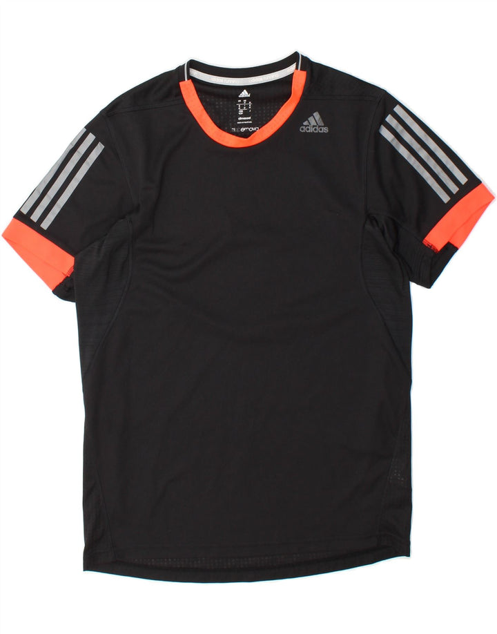 ADIDAS Mens Climacool T-Shirt Top Medium Black Polyester Vintage Adidas and Second-Hand Adidas from Messina Hembry 
