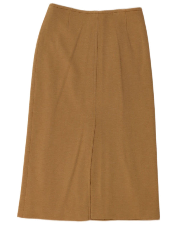 ICEBERG Womens Maxi Skirt UK 14 Large W28  Beige Wool