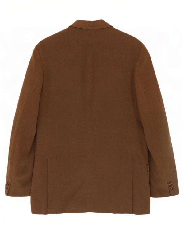 Massimo Dutti Chaqueta Blazer De 3 Botones Para Hombre EU 46 Small Marrón Algodón