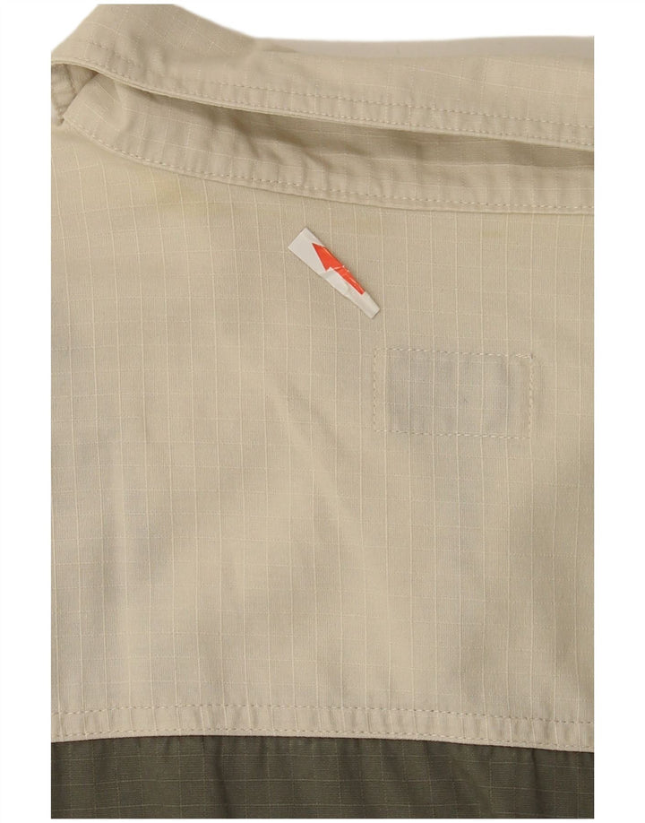 Jacques Lorant Camisa tipo jersey de manga corta con bloques de color caqui medio