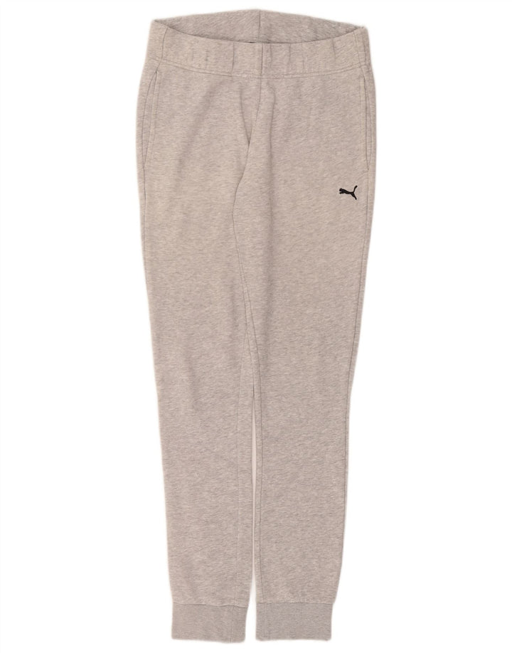 PUMA Pantalones de chándal para mujer Joggers UK 10 Small Grey Poliéster