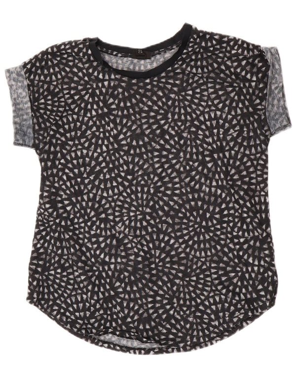 Mossimo Blusa Transparente para Mujer Top UK 40 XL Poliéster Negro