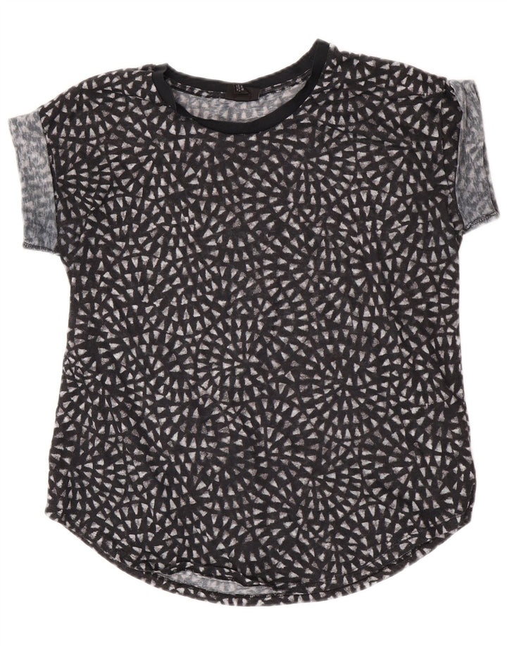 Mossimo Blusa Transparente para Mujer Top UK 40 XL Poliéster Negro